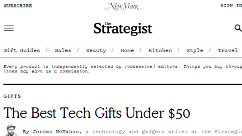 Strapsicle on NY Mag