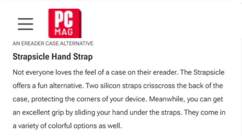Strapsicle featured in PCMag