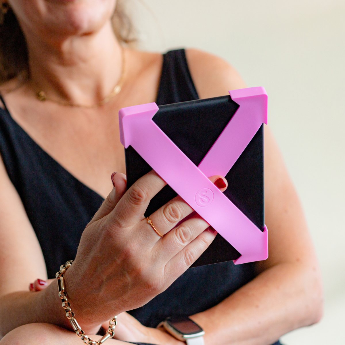 Candy Pink Kindle Straps - Set of Two | eReaders best companion for a comfy, secure grip that makes reading anywhere drop-free! - Buy Kindle Accessories Direct