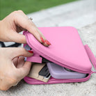 Candy Pink Strapsicle Clutch Kindle Bag with handle carrying handheld devices comfortably - Buy Kindle Accessories Direct
