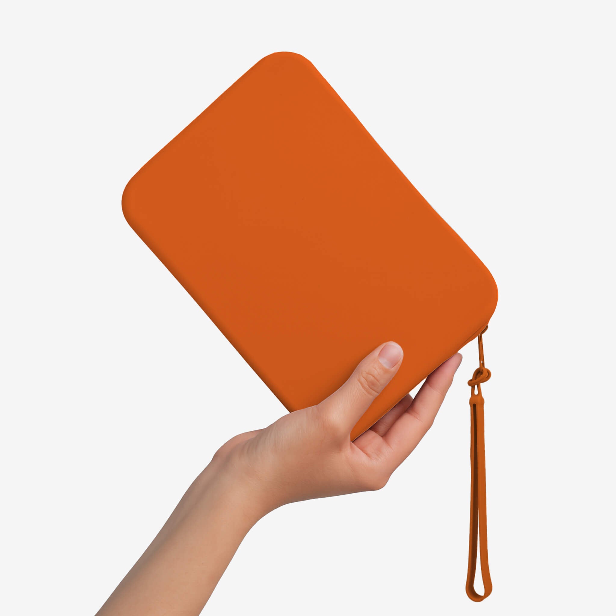 Burnt Orange Strapsicle Clutch Kindle Bag with handle carrying handheld devices comfortably - Buy Kindle Accessories Direct