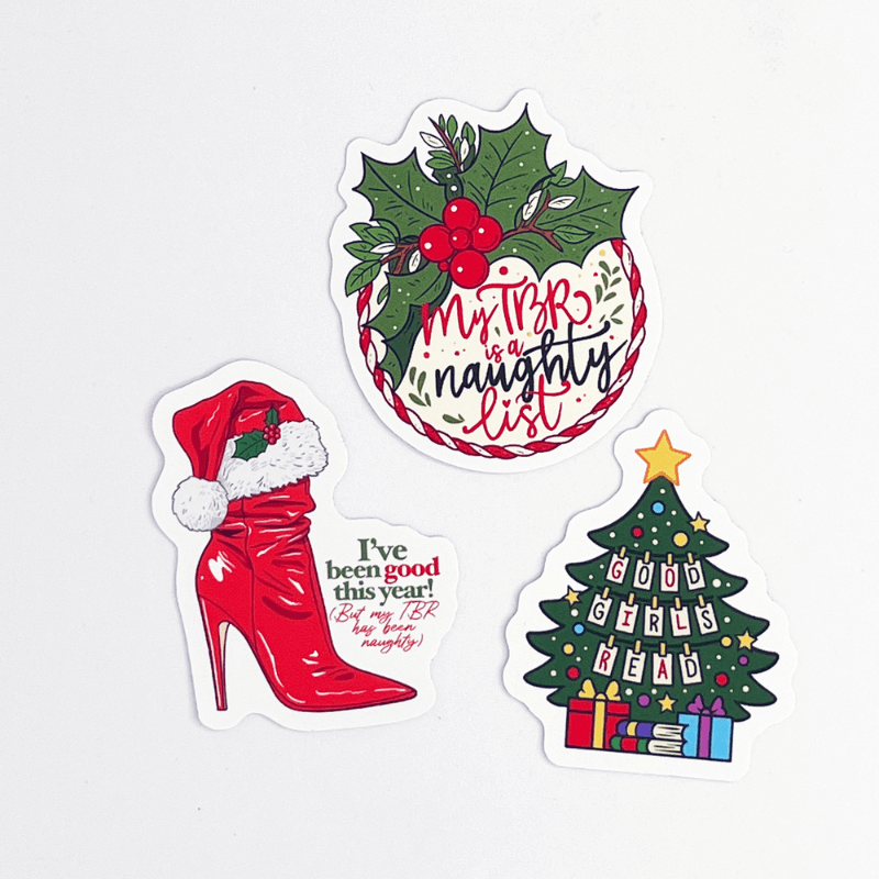A set of three Christmas Stickers - Buy Kindle Accessories Direct