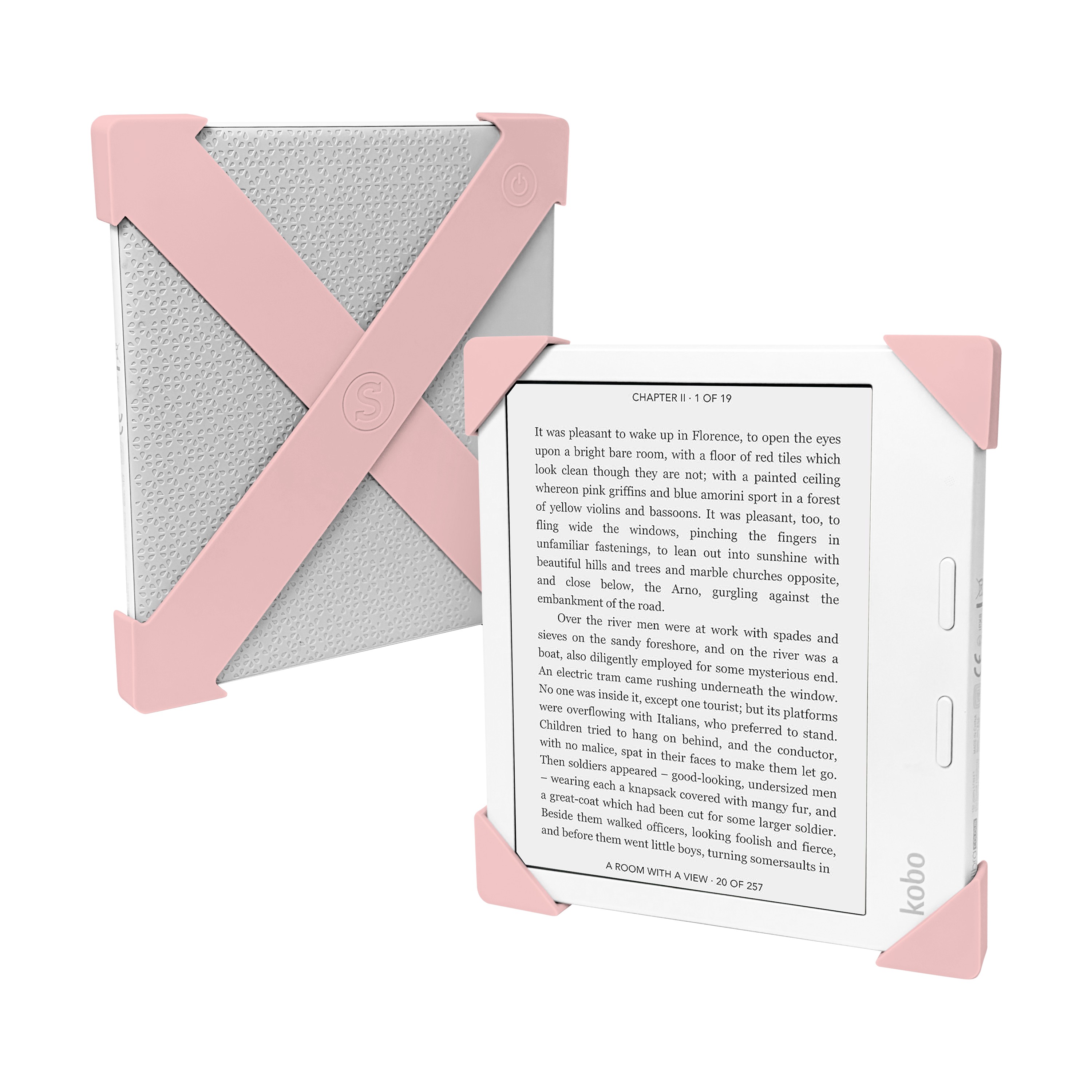 Blush Kobo Straps - Set of Two | Buy Kindle Accessories Direct