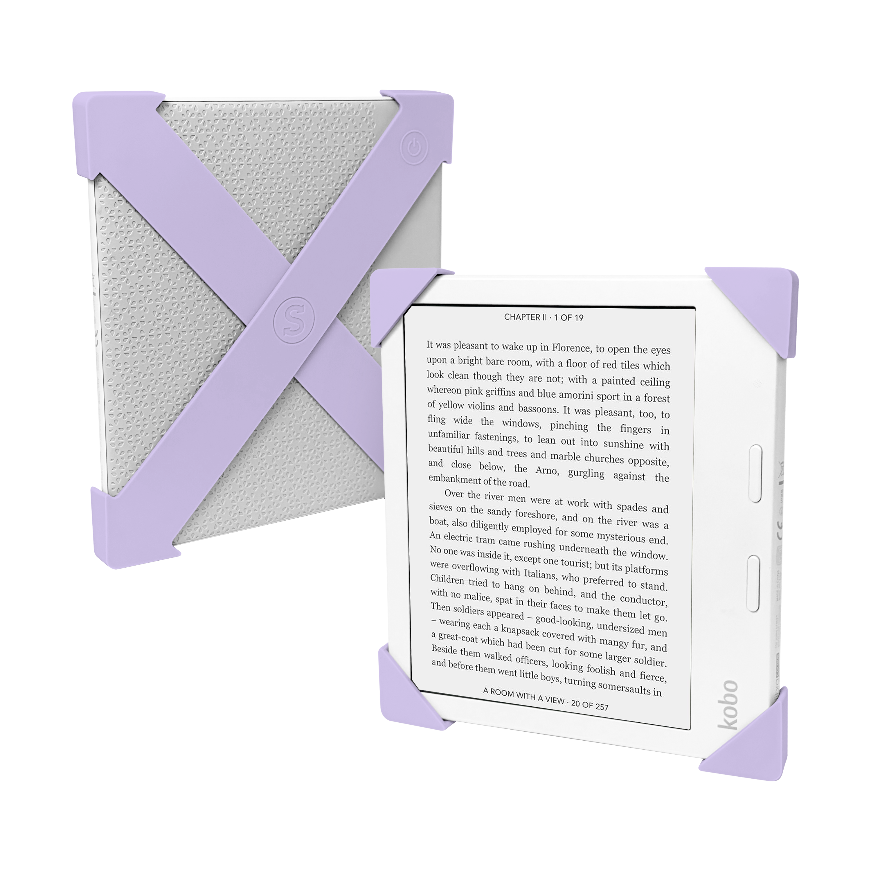 Lilac Kobo Straps - Set of Two | Buy Kindle Accessories Direct
