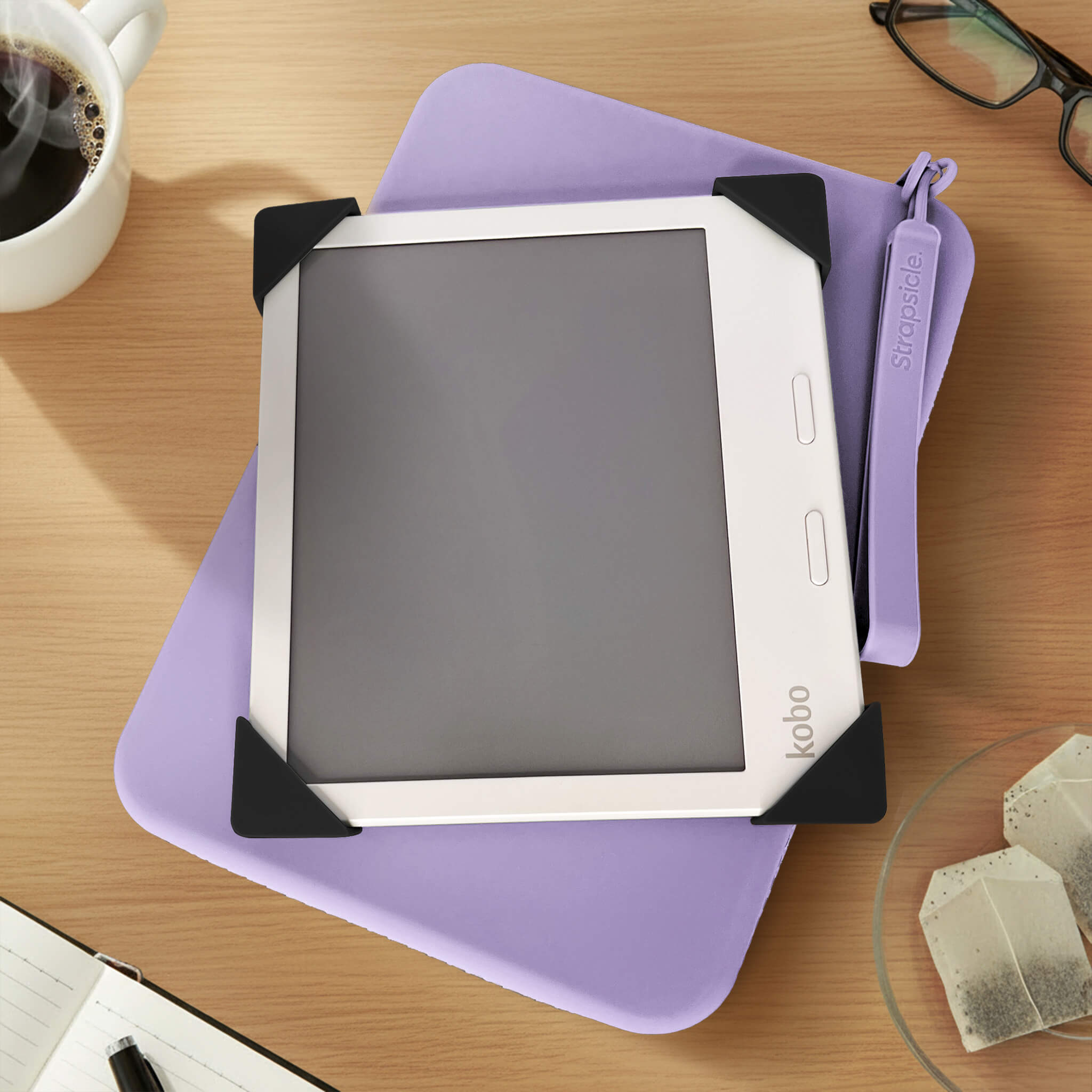 A Kobo Black Straps and Large Lilac Clutch - Buy Kindle Accessories Direct