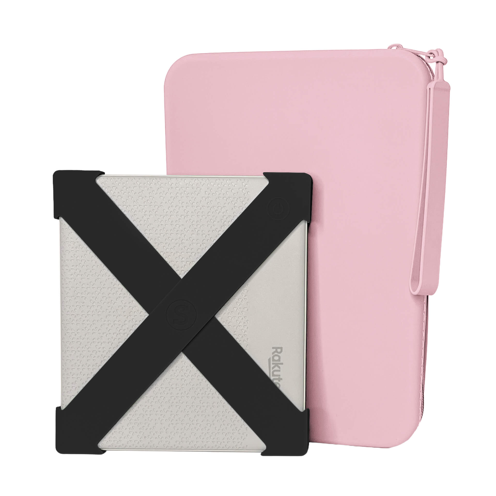 A Kobo Black Straps and Large Blush Clutch - Buy Kindle Accessories Direct