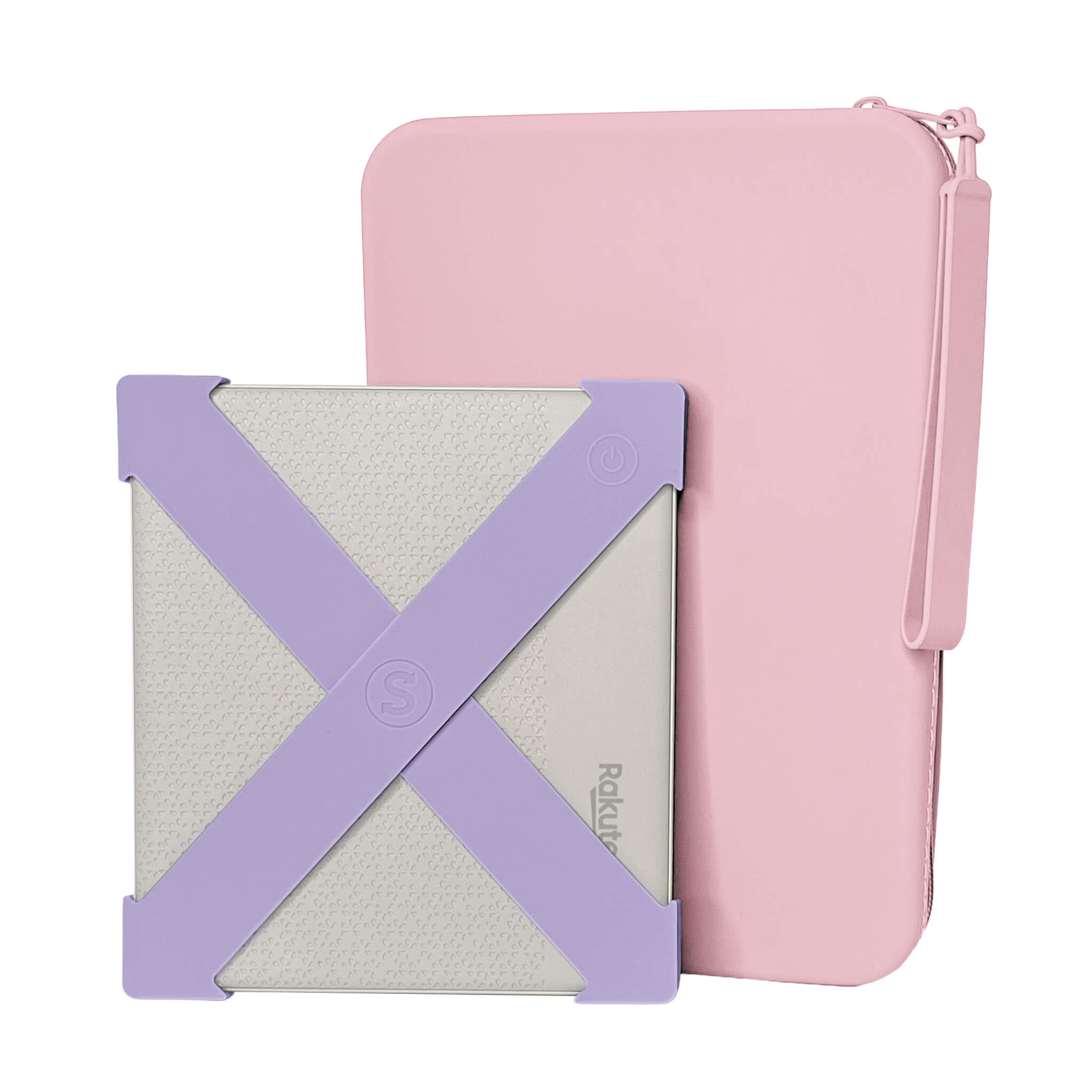 A Kobo Lilac Straps and Large Blush Clutch - Buy Kindle Accessories Direct