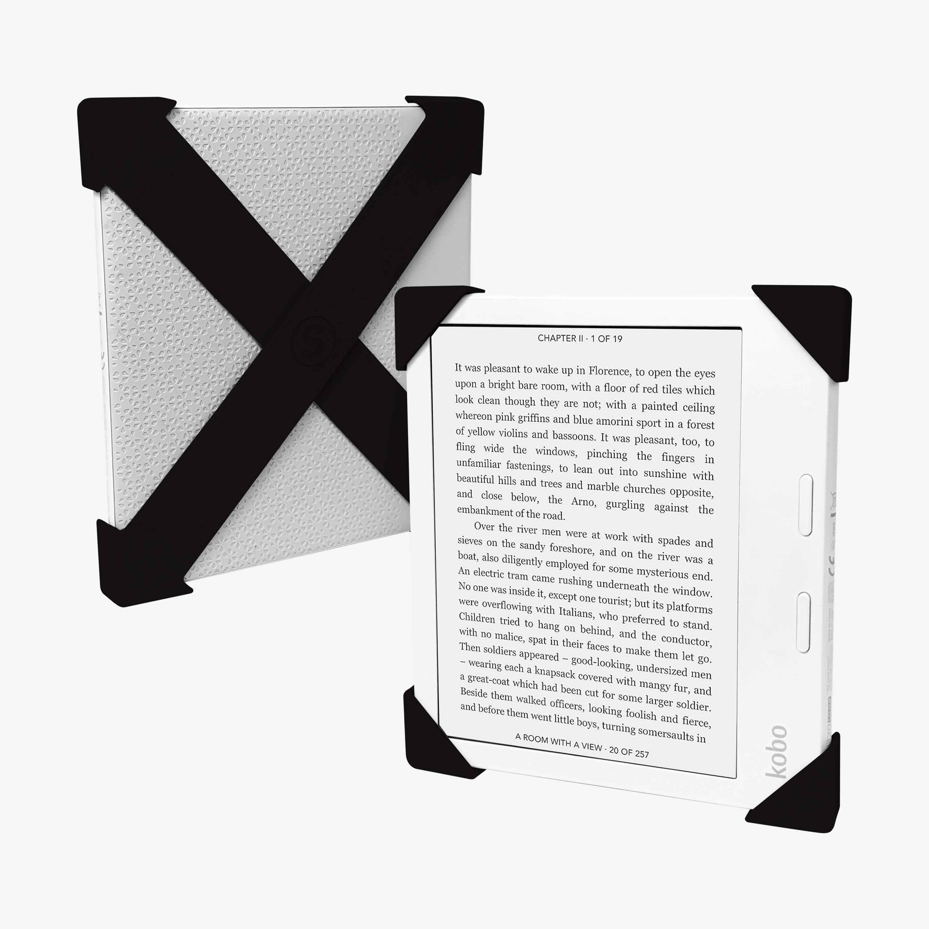 Black Kobo Straps - Set of Two | Buy Kindle Accessories Direct