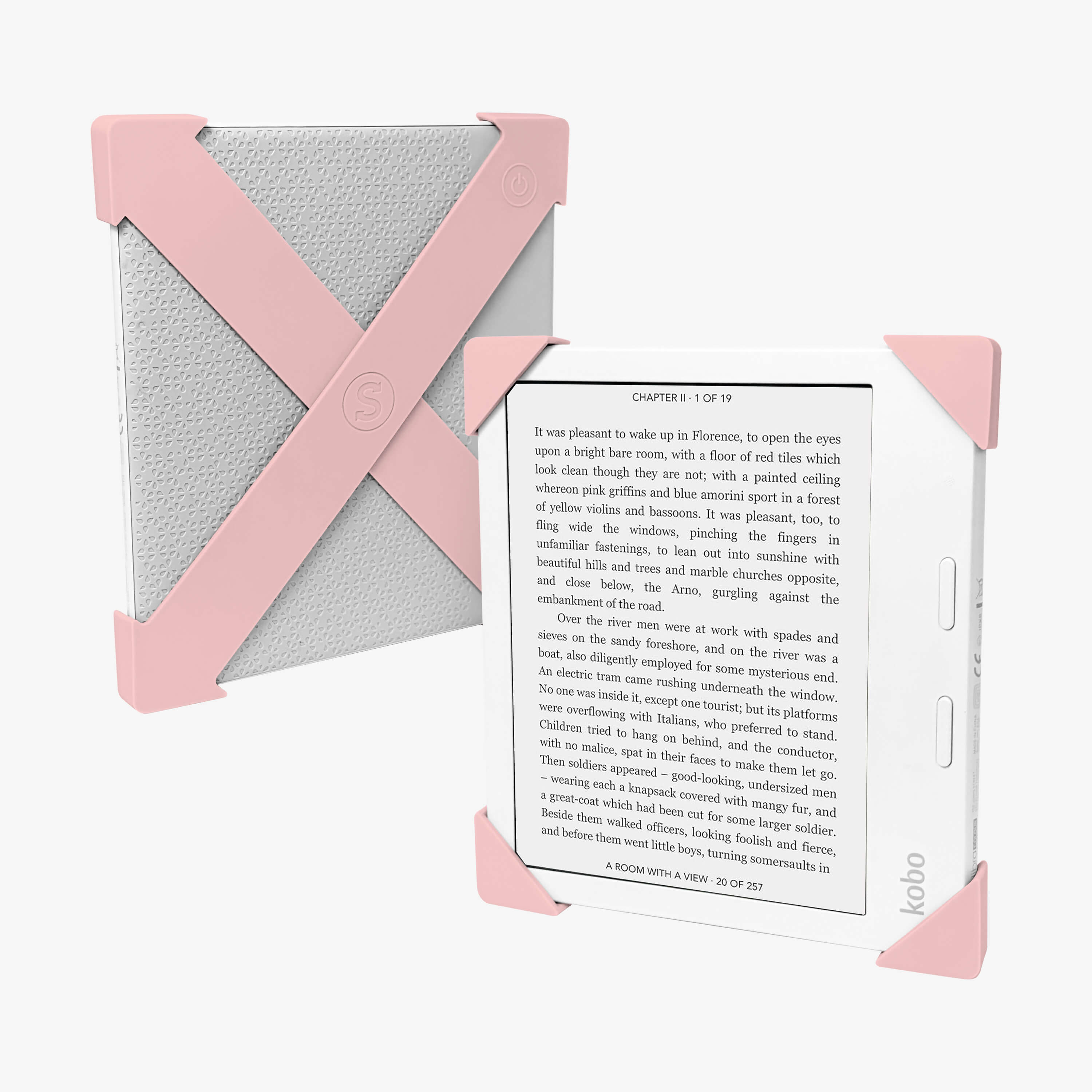 Blush Kobo Straps - Set of Two | Buy Kindle Accessories Direct