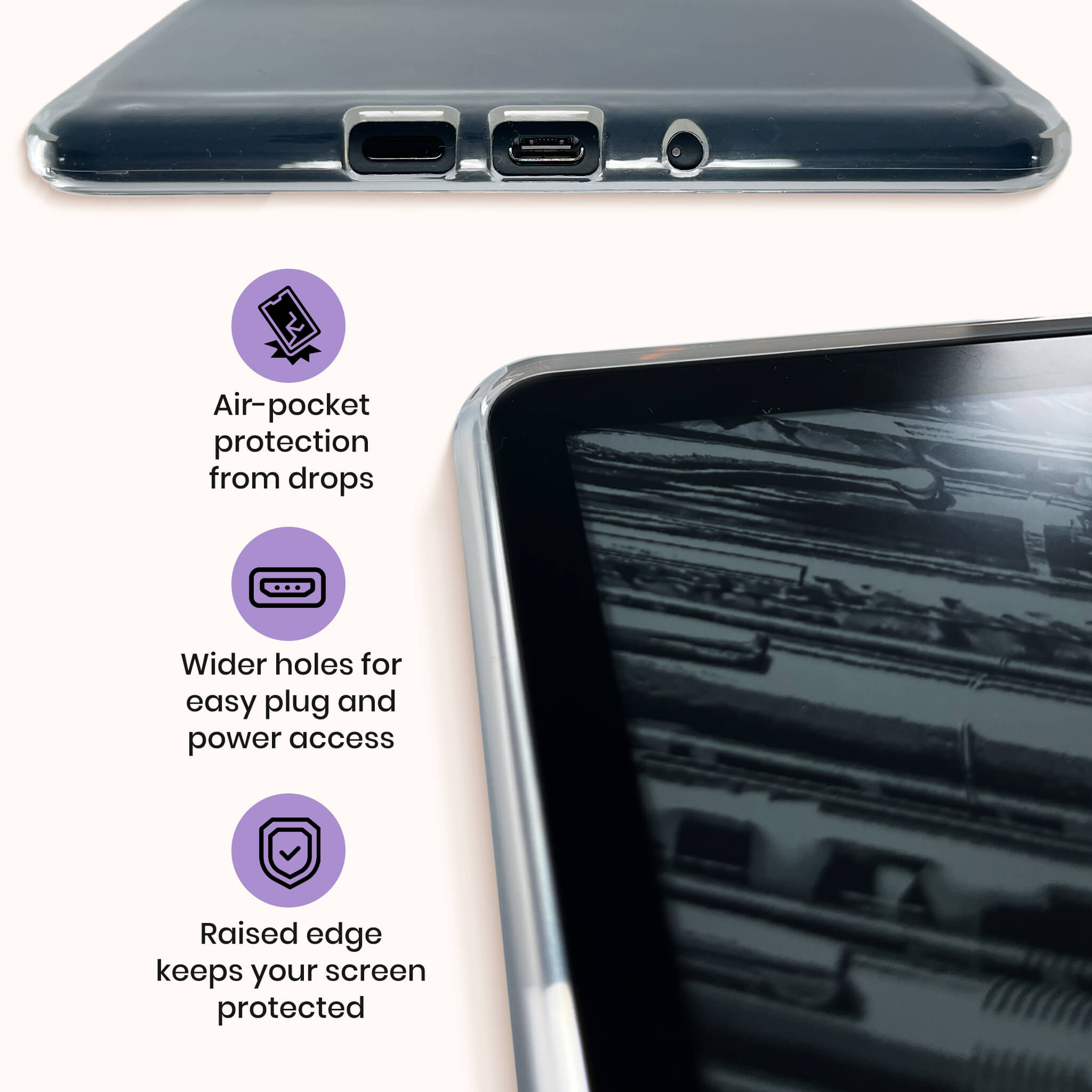 Clear Kindle Case fits perfectly over your Kindle - Buy Kindle Accessories Direct