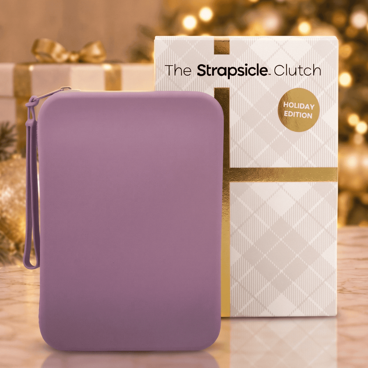 Plum Pudding Strapsicle Clutch Kindle Bag with handle carrying handheld devices comfortably - Buy Kindle Accessories Direct