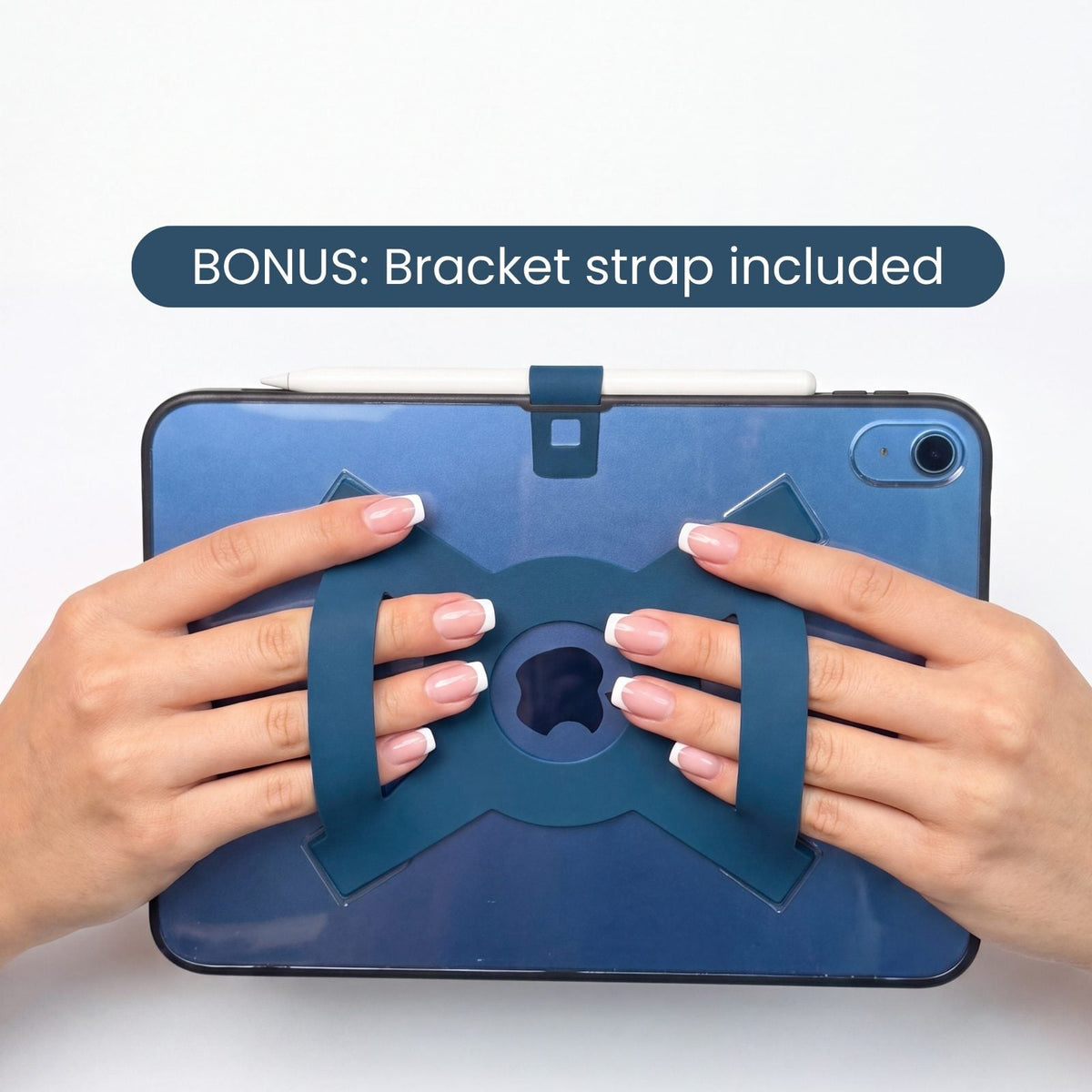 Bonus bracket strap included with the iPad case all-groups