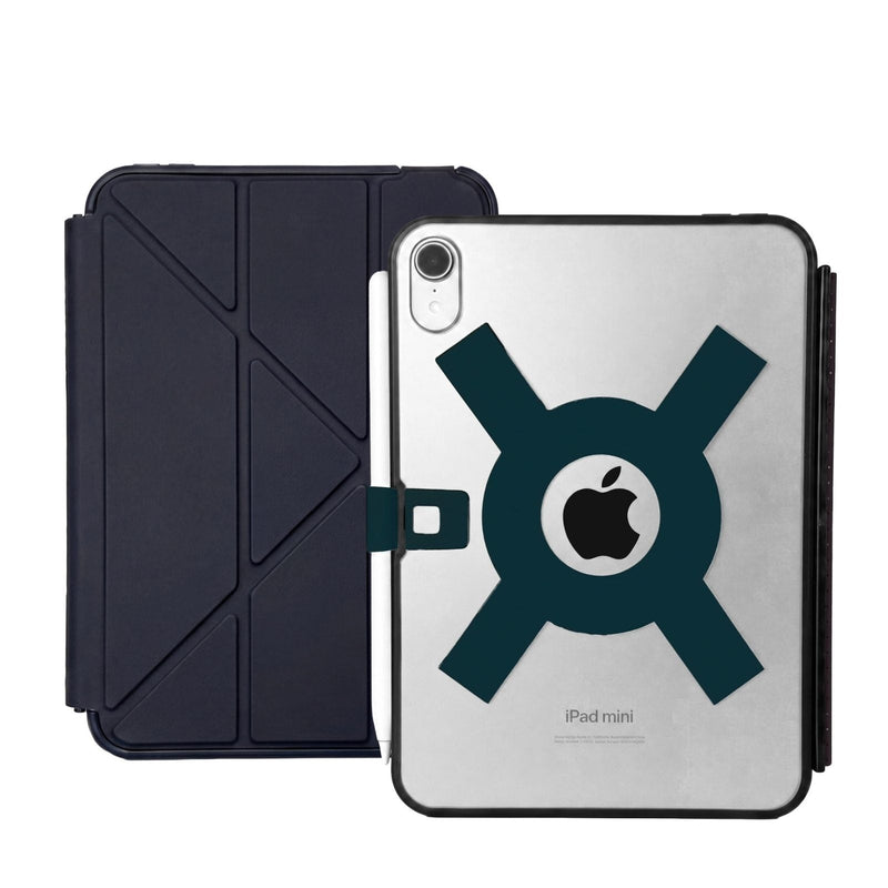 Back of the Strapsicle iPad mini case with the XO strap