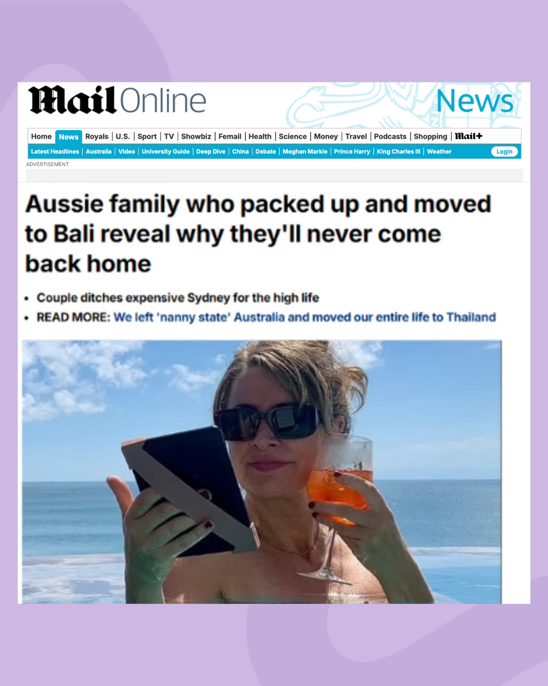Strapsicle on Daily Mail Australia