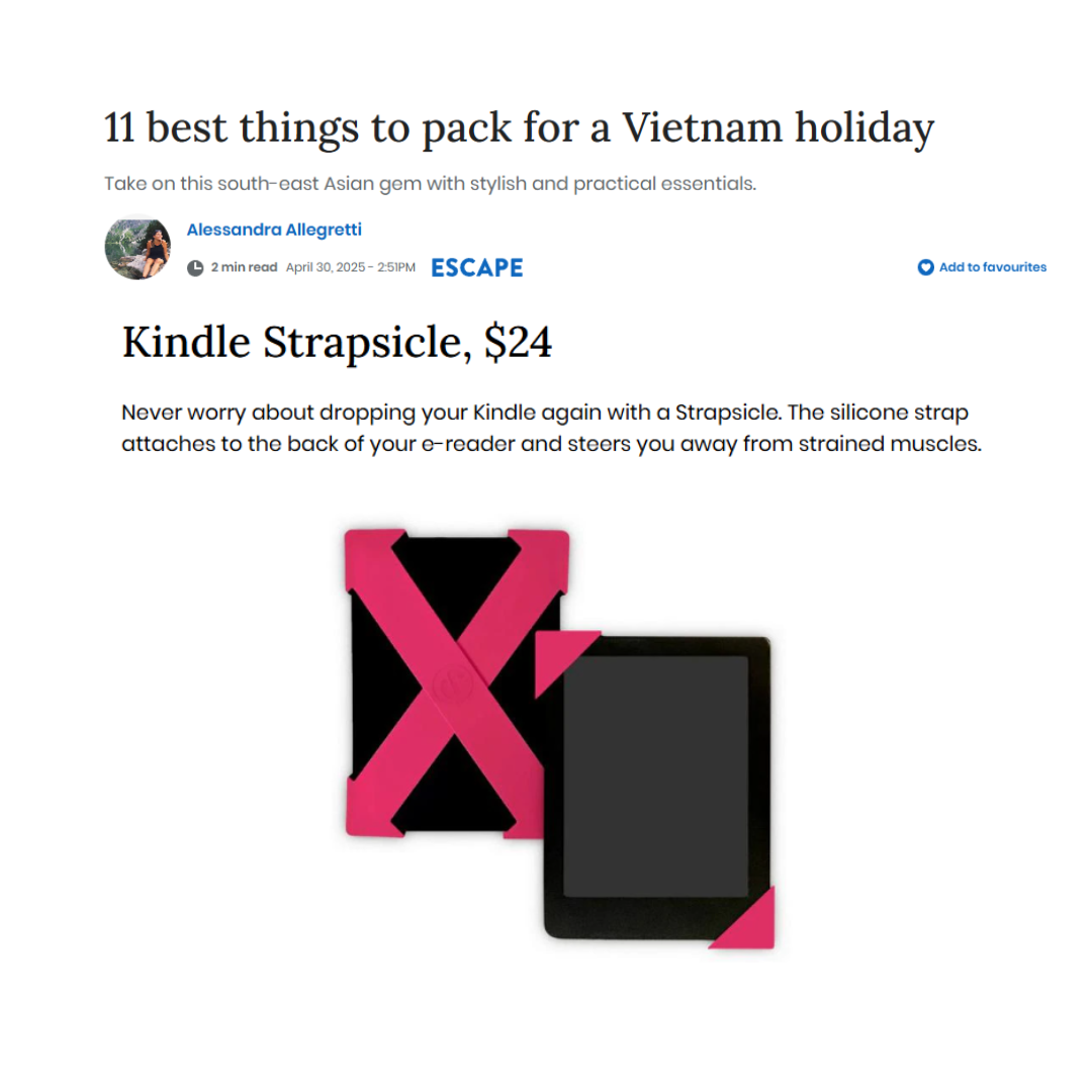 Strapsicle featured in Escape