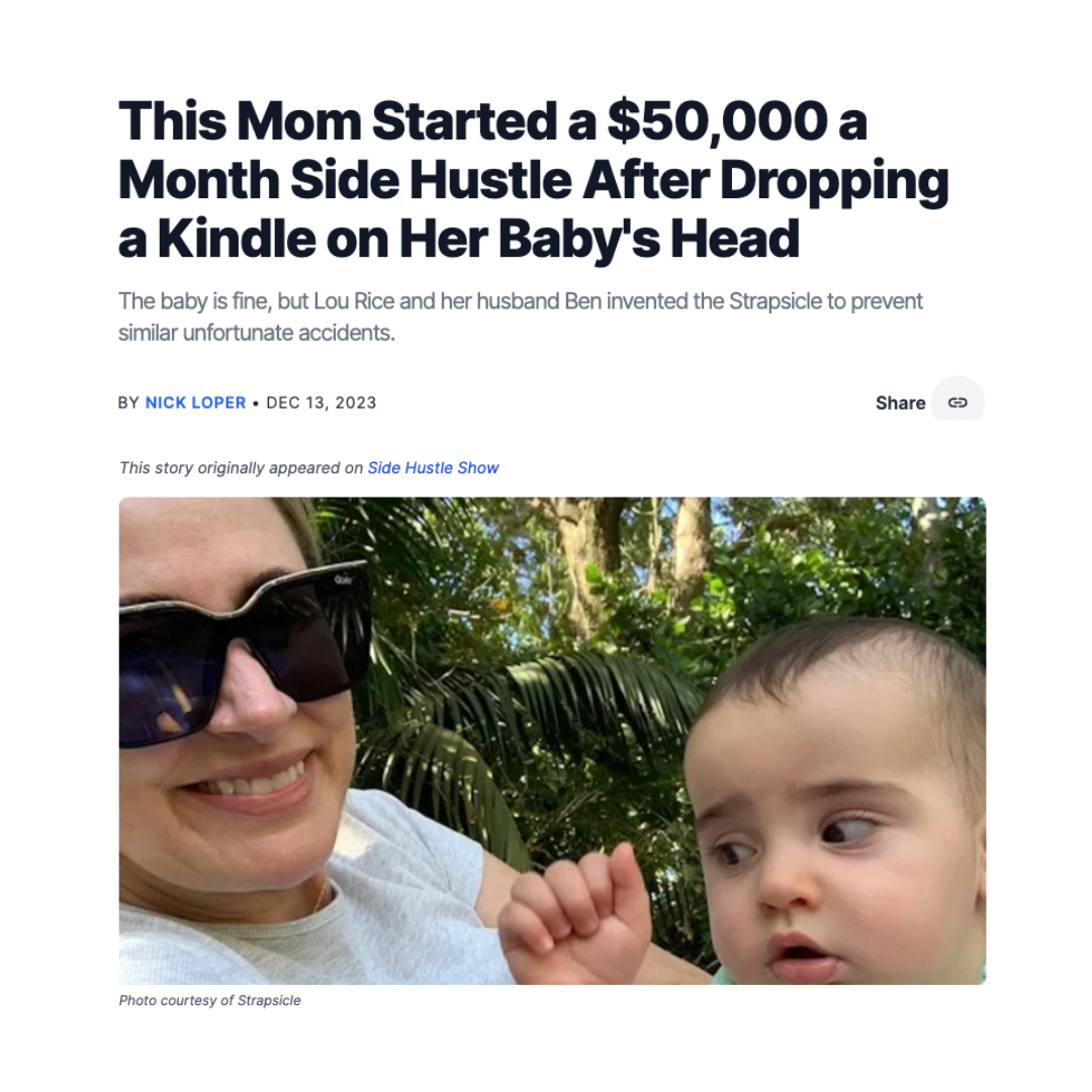 Strapsicle featured in Entrepreneur