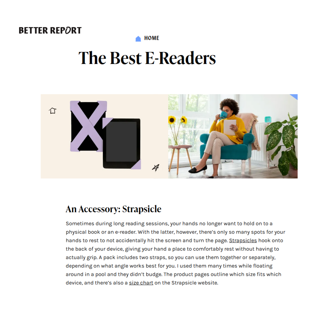 Strapsicle featured in Better Report