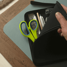 Black Strapsicle Large Clutch Kindle Bag with handle carrying handheld devices comfortably - Buy Kindle Accessories Direct