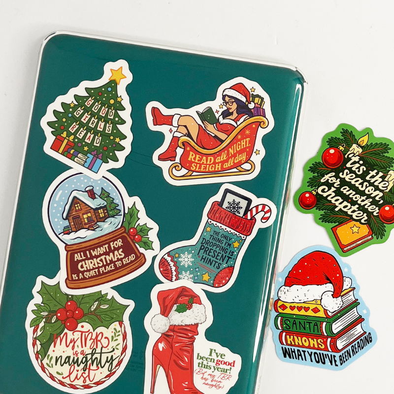 A Kindle with Christmas Stickers -Buy Kindle Accessories Direct