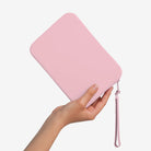 Blush Strapsicle Clutch Kindle Bag with handle carrying handheld devices comfortably - Buy Kindle Accessories Direct
