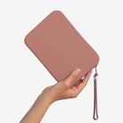 Caramel Strapsicle Clutch Kindle Bag with handle carrying handheld devices comfortably - Buy Kindle Accessories Direct
