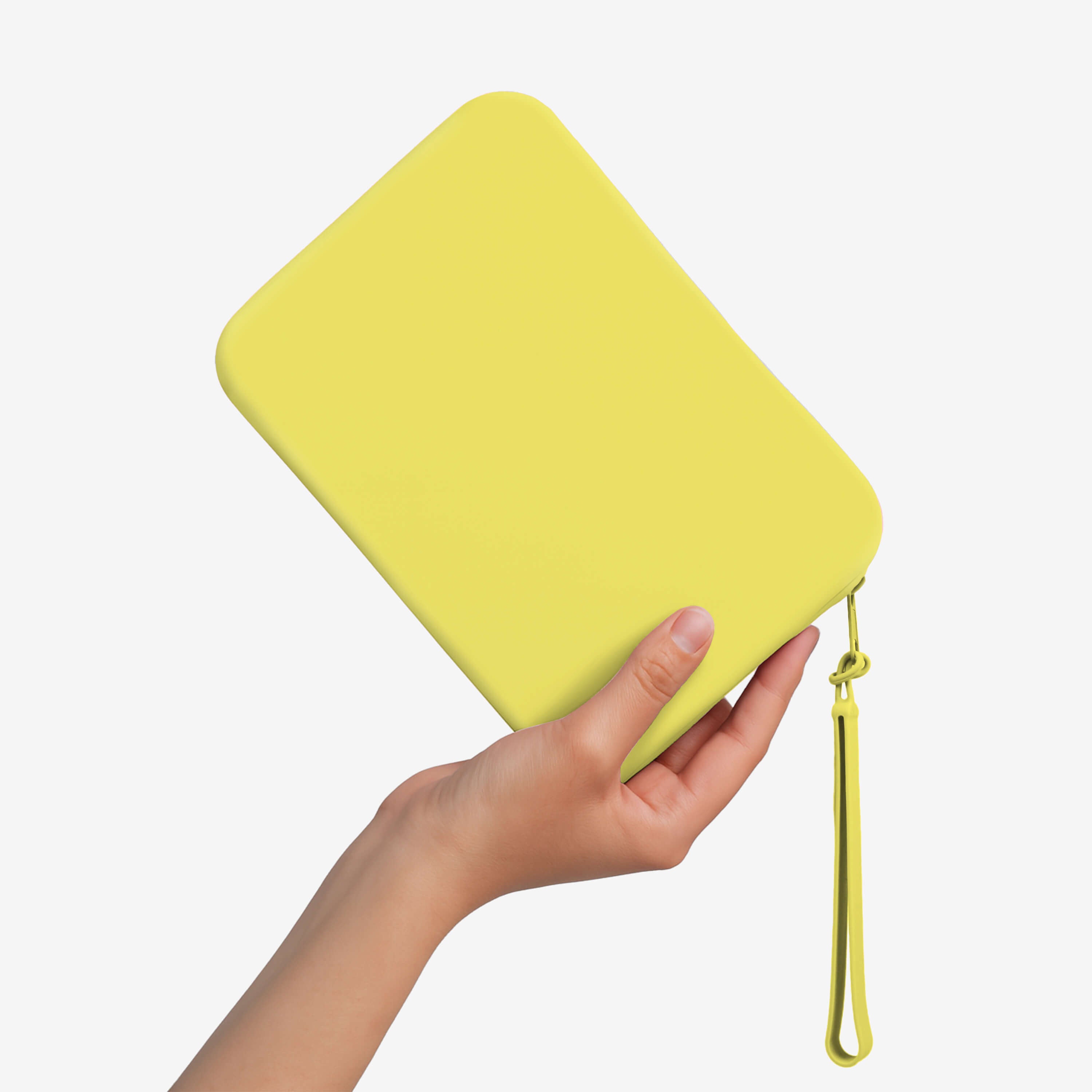 Neon Lemon Strapsicle Clutch Kindle Bag with handle carrying handheld devices comfortably - Buy Kindle Accessories Direct