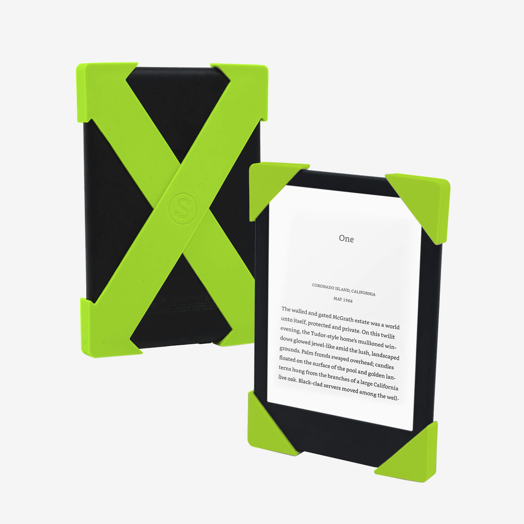 Neon Zest Kindle Straps - Set of Two | eReaders best companion for a comfy, secure grip that makes reading anywhere drop-free! - Buy Kindle Accessories Direct