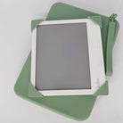 Sage Green Strapsicle Large Clutch Kindle Bag with handle carrying handheld devices comfortably - Buy Kindle Accessories Direct