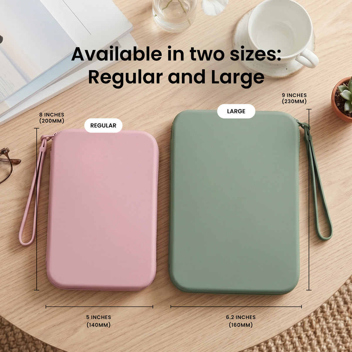 Strapsicle Regular and Large clutch size comparison