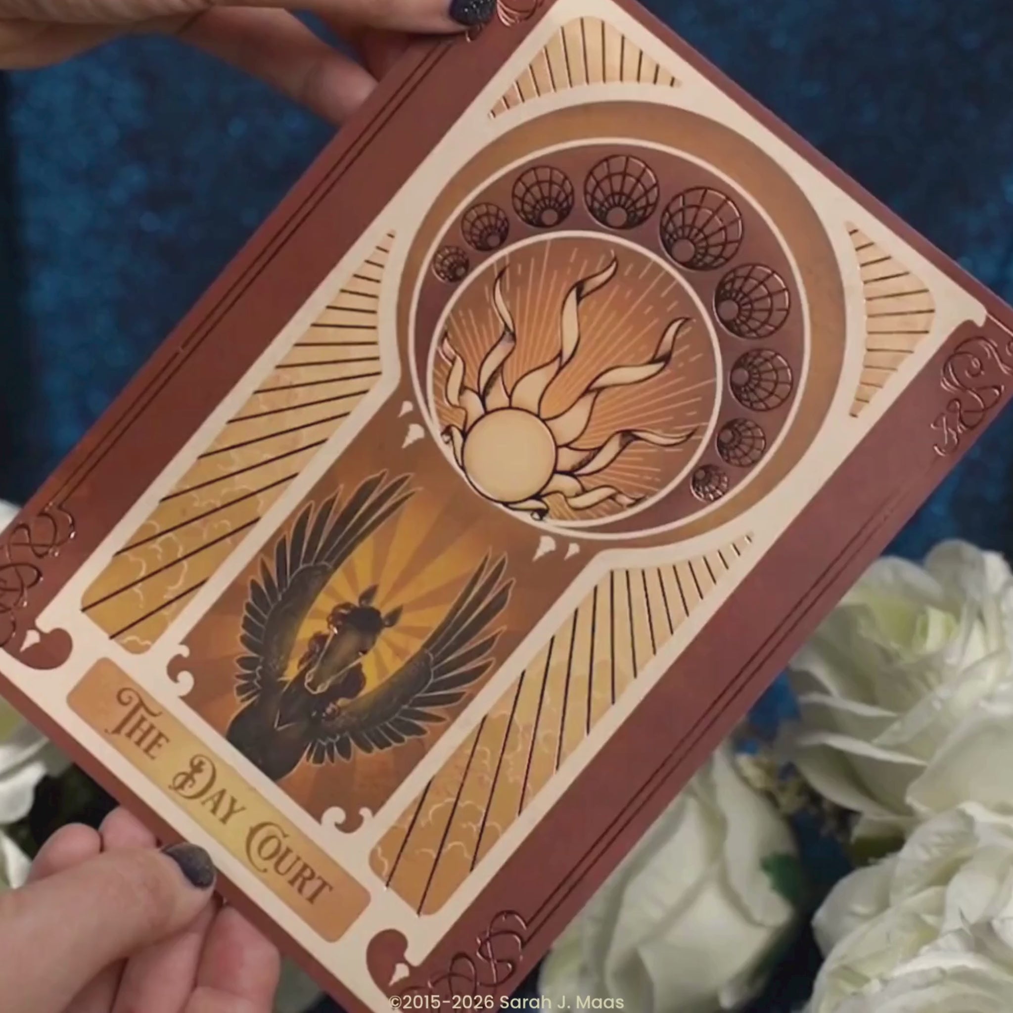 ACOTAR Day Court insert with gold metallic foil - Buy Kindle Accessories Direct